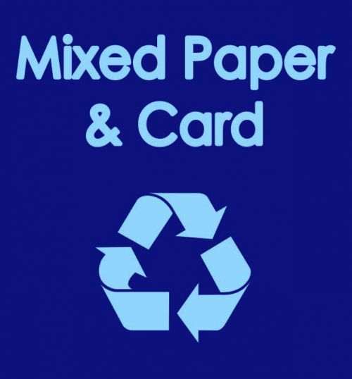 Mixed Paper And Card Recycling Sack designed to fit most racking systems. Manufactured from durable waterproof polyester, with three strong handles.
