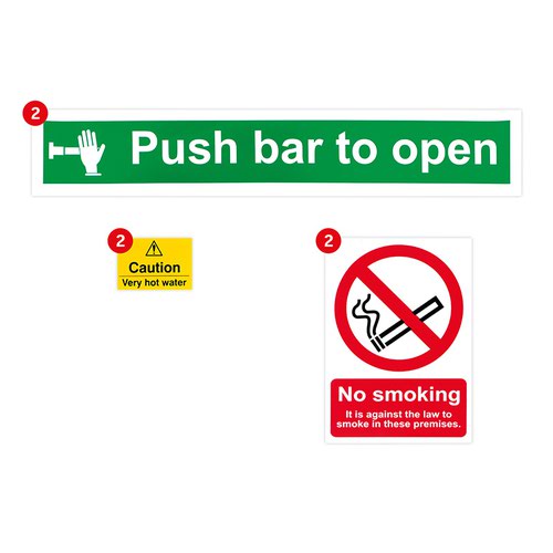 Health And Safety Poster Pack, Non Adhesive 1mm Rigid PVC Board