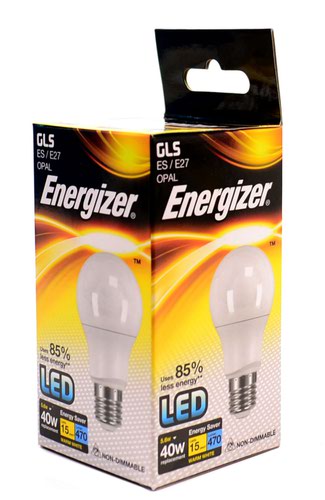 Energizer - LED Bulb - GLS 5.6W 470LM E27 Warm White
