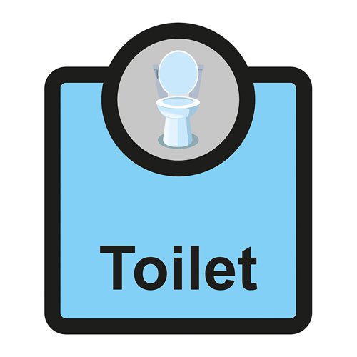 Assisted Living Sign: Toilet - S/A FMX (266 x 310mm)