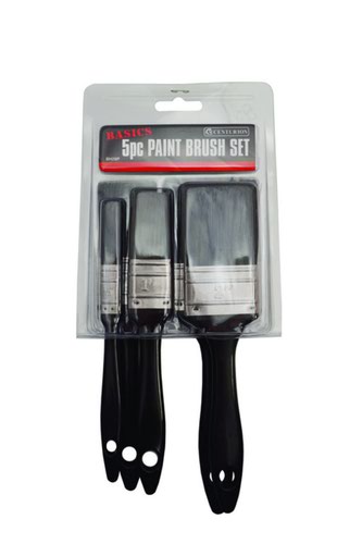 BH28P | Mixed set of 5 basic quality paint brushes, including 1/2”, 1”, 1 1/2”, 2” and 2 1/2” sizes