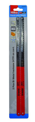 Hilka 2 pce Bi Metal Hacksaw Blades (43909002) (43909002)