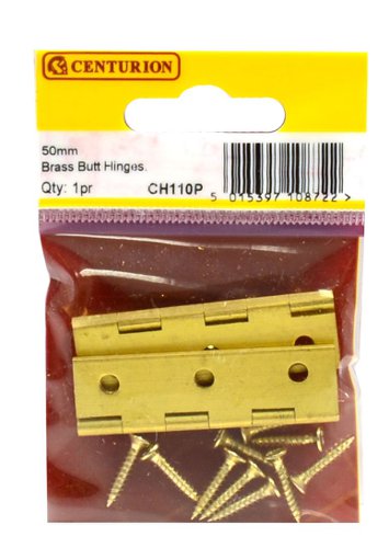 2in x 1 1/8in x 1.5mm SC Medium Duty Solid Drawn Butt Hinges (1 pair)