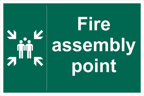 Educational Sign: Fire assembly point - PP (400 x 300mm)
