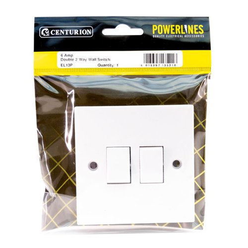 EL13P | An essential electrical device that controls light fixtures. 10 Amp Double 2 way Conforms to BS3676:1989