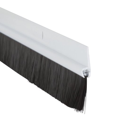 G13201 | Prevent cold air and draughts from gaps at the bottom of doors.Designed to reduce energy consumption and for carpeted or uneven floors to keep draughts out.For Gap Size: 0-19mm.Colour: White.