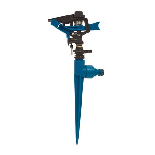 GA55P | Help get watering system ready with hose pipe fittings and accessories. Features a pulsating head. Adjusts from partial to full circle providing uniform coverage up to 60 feet in diameter. Unit connects to hose using a female water stop connector.