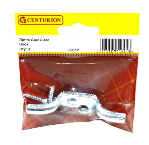 GI05P | Cleat hooks are ideal for securing rope to wall and posts or internally a perfect way for keeping curtains open or keeping blinds rope secure. - multiple uses around the home