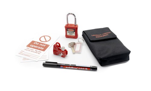 6-Piece Lockout Pouch Kit Lockout / Tagout Products IB1224