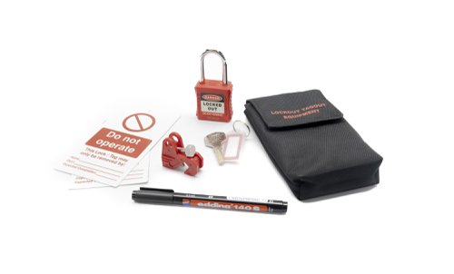 6-Piece Lockout Pouch Kit Lockout / Tagout Products IB1224