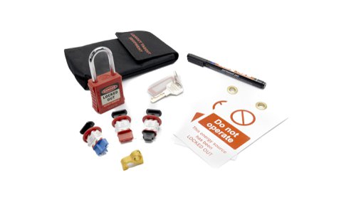 9-Piece Lockout Pouch Kit Lockout / Tagout Products IB1225