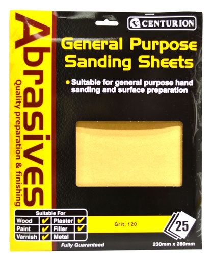 1 Abrasive Sandpaper (pack of 25)