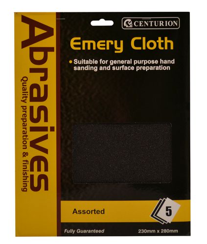 5 Assorted Emery Cloth Pack