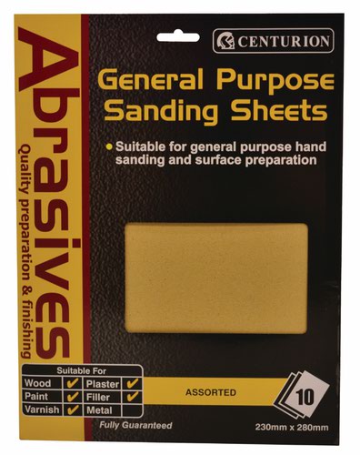 10 Assorted Sandpaper Pack