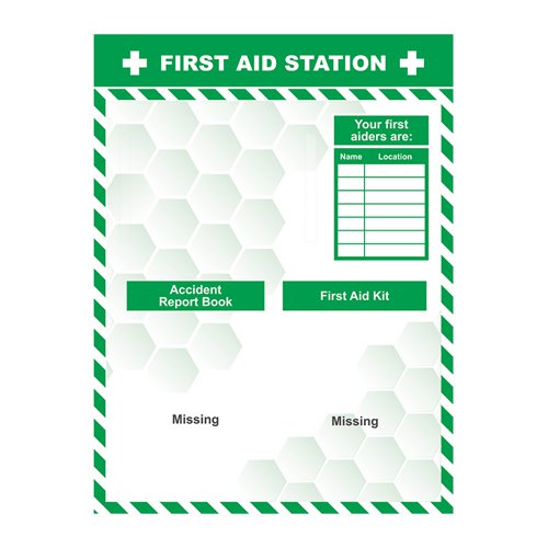 First Aid Station Style 1, Safety Station, ACP (600mm x 800mm)