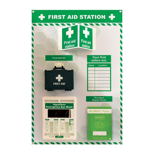 First Aid Station Style 2, Safety Station, ACP (800mm x 1000mm)