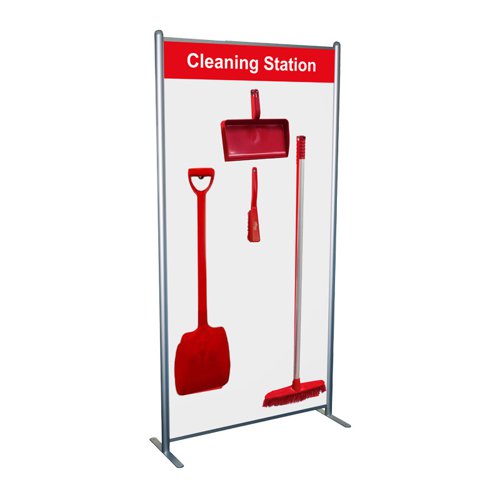 These shadow boards simply combine the multi-purpose frame with the board insert of your choice to provide you with a high-quality portable unit. The frame is manufactured from extruded and anodised aluminium and is 2m high and 1m wide, with 400mm wide feet. 