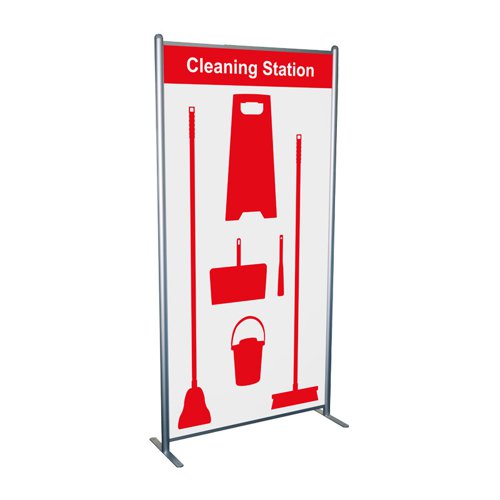 SBF-BD02-RDNS | These shadow boards simply combine the multi-purpose frame with the board insert of your choice to provide you with a high-quality portable unit. The frame is manufactured from extruded and anodised aluminium and is 2m high and 1m wide, with 400mm wide feet. 
