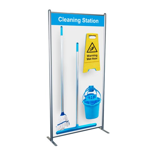 SBF-BD03-BL | These shadow boards simply combine the multi-purpose frame with the board insert of your choice to provide you with a high-quality portable unit. The frame is manufactured from extruded and anodised aluminium and is 2m high and 1m wide, with 400mm wide feet. 