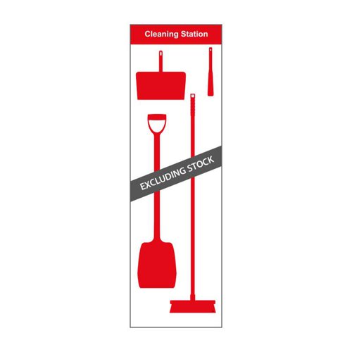SBS-BD01-RDNS | Shadow Board Cleaning Station (Board A, Red) is made from an Aluminium Composite Panel with Anti-Scuff Laminate, for hard wearing, long lasting durability. Supplied with stainless steel hooks and some minor assembly is required. Size 610 x 2000mm.