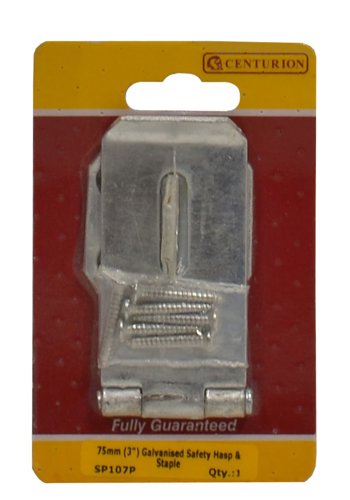 75mm (3in) BZP Safety Hasp & Staple