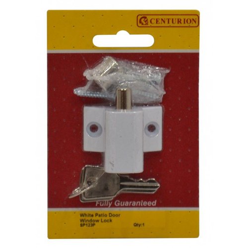 SP123P | An additional lock to increase security on patio doors. - Supplied with 2 keys