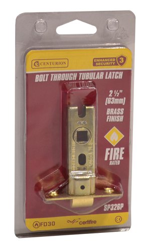63mm EB Bolt Through Tubular Latch CE Fire Rated