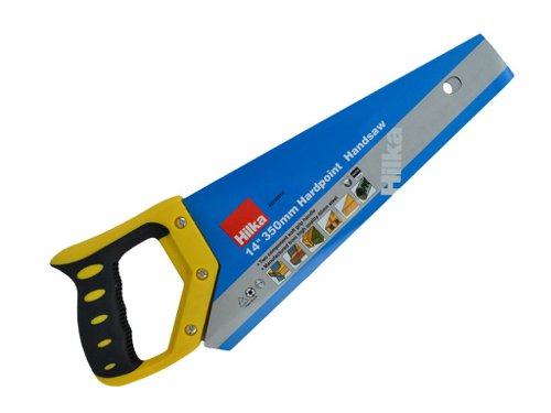 SW22L | The fine teeth of a Toolbox Saw with Universal Teeth give a smooth cut in a wide variety of wood based materials, aluminium, plastics and laminates. Size: 350mm (14”) 7 TPI. Hardpoint saw made of high quality steel. Fitted with comfortable two component soft grip handle. 7 teeth per inch blade.