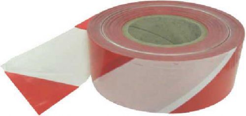 Non-adhesive polythene barrier tape Red/White 75mm x 500m