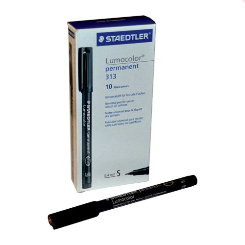 Safety Tag Pen - Ultra Fine (Black) Pack of 10