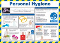 Personal Hygiene’ Sign; Laminated Paper; Safety Poster (590mm x 420mm)