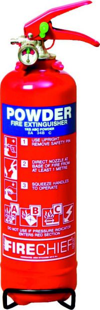Powder Fire Extinguisher - 1kg ABC Powder (8A 34B)