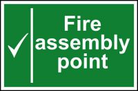 Fire assembly point - 1.2mm Recyclable PP (300 x 200mm)