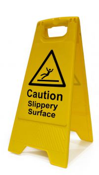 'Caution Slippery Surface', Heavy Duty A Board (620mm x 200mm)
