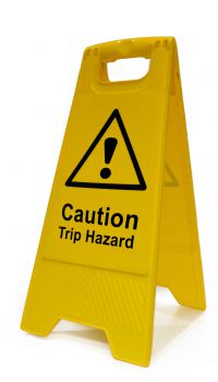 'Caution Trip Hazard', Heavy Duty A Board (620mm x 200mm)