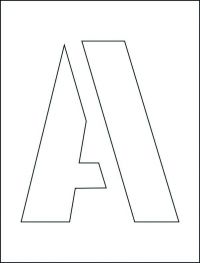 200mm Letters Stencil Kits (A-Z)