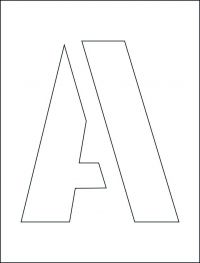 250mm Letters Stencil Kits (A-Z)