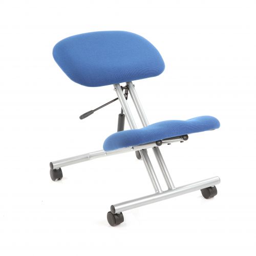 Trexus Kneeling Chair Blue 430x330x480-620mm Ref OP000071