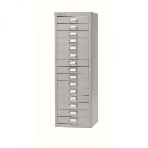 Bisley Soho 15 Drawer Multidrawer 279x380x860mm Grey Ref