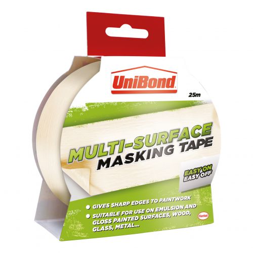 UniBond Masking Tape Easy On/Off 25mm x 25m Ref 1667769