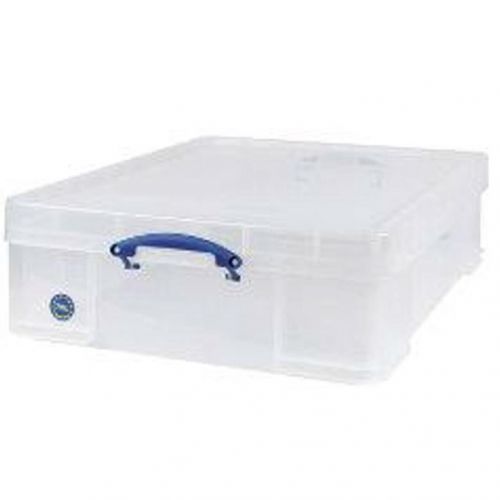 Really Useful Storage Box Plastic Lightweight Robust Stackable 70 Litre W620xD810xH225mm Clear Ref 70C