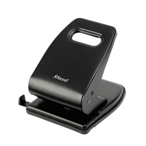 Rexel V230 Value Punch 2-Hole Metal Capacity 30x 80gsm Black Ref 2100767