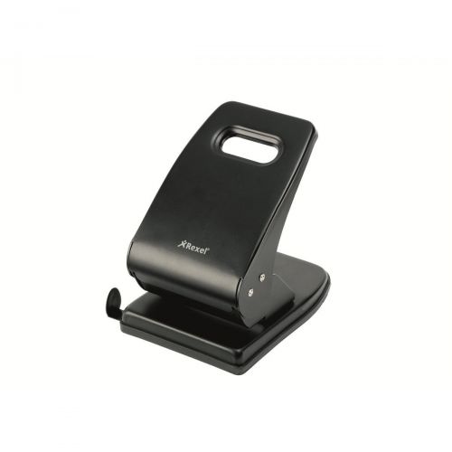 Rexel V240 Value Punch 2-Hole Metal Capacity 40x 80gsm Black Ref 2103653