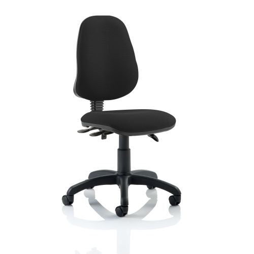 Trexus 3 Lever High Back Asynchronous Chair Black 480x450x490-590mm Ref OP000031