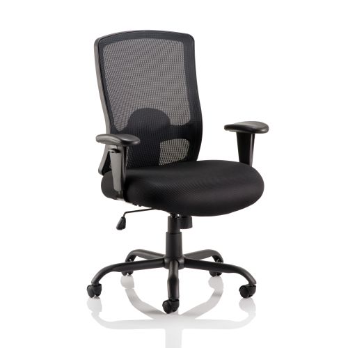 Sonix Portland Heavy Duty Mesh Chair Black 610x540x490-590mm Ref OP000106