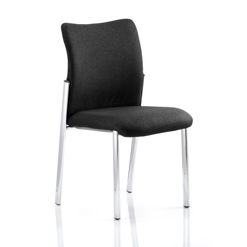 Sonix Academy Visitor Chair Without Fabric Back Arms Black Ref BR000004