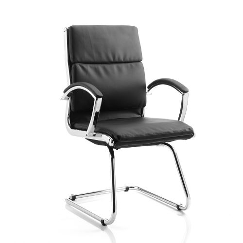 Adroit Classic Cantilever Chair With Arms Black Ref BR000030