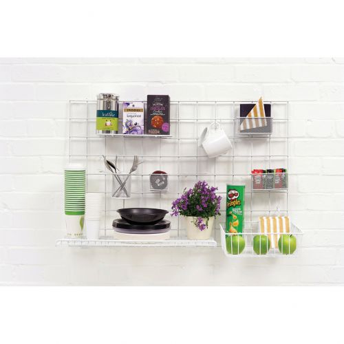 Wall-Store Frame Multifunctional with Hooks and Trays 2 Shelves 600x1000mm Ref SE2022