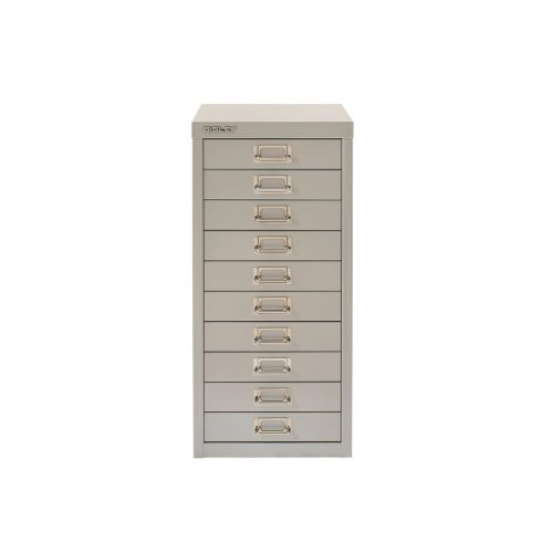 Bisley Soho 10 Drawer Multidrawer 279x380x590mm Grey Ref H2910nl