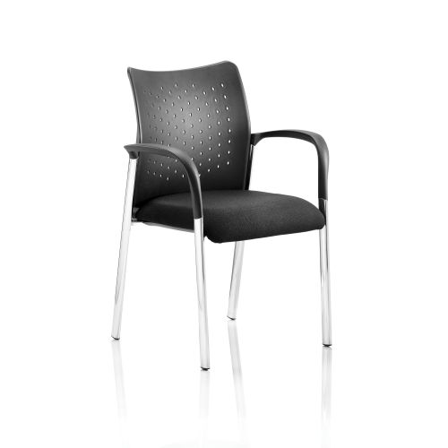 Sonix Academy Poly Back Armchair Black 460x490x460mm Ref BR000010